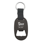 Metal Key Tag and Bottle Opener - Black - Laser Engraving