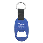Metal Key Tag and Bottle Opener - Blue - Laser Engraving