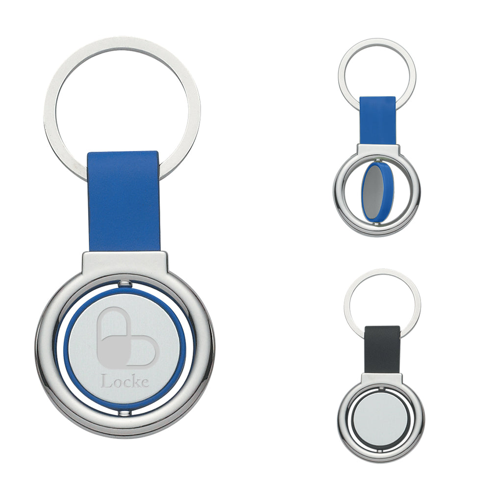 Metal Spinner Key Tag, Circular