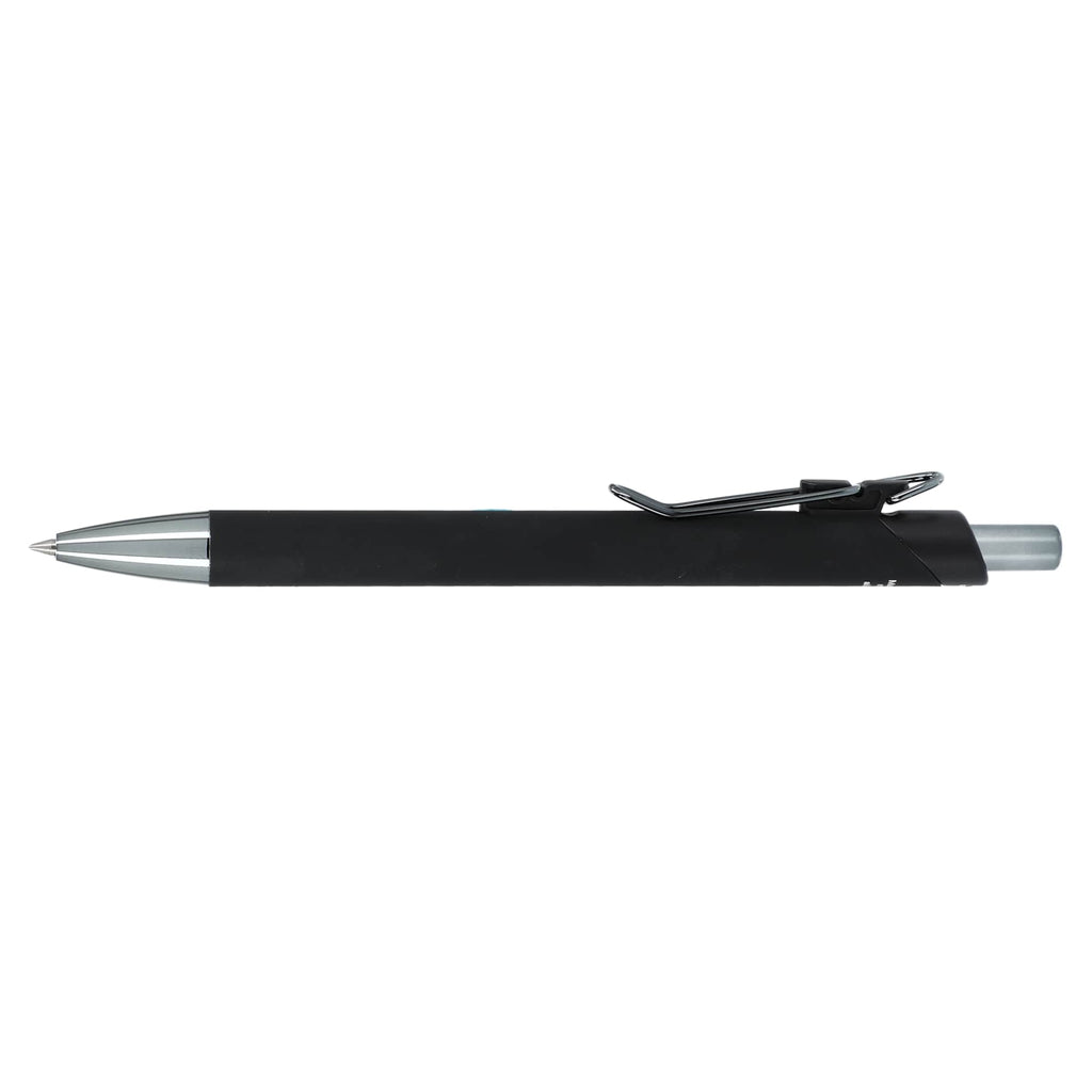Metallic Gel Pen in Recycled Aluminum Laser Engraving - Black - Left Side 2