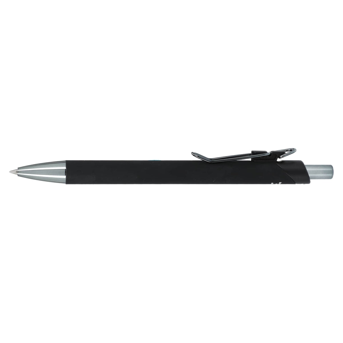 Metallic Gel Pen in Recycled Aluminum Laser Engraving - Black - Left Side 2