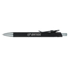 Metallic Gel Pen in Recycled Aluminum Laser Engraving - Black - Left Side