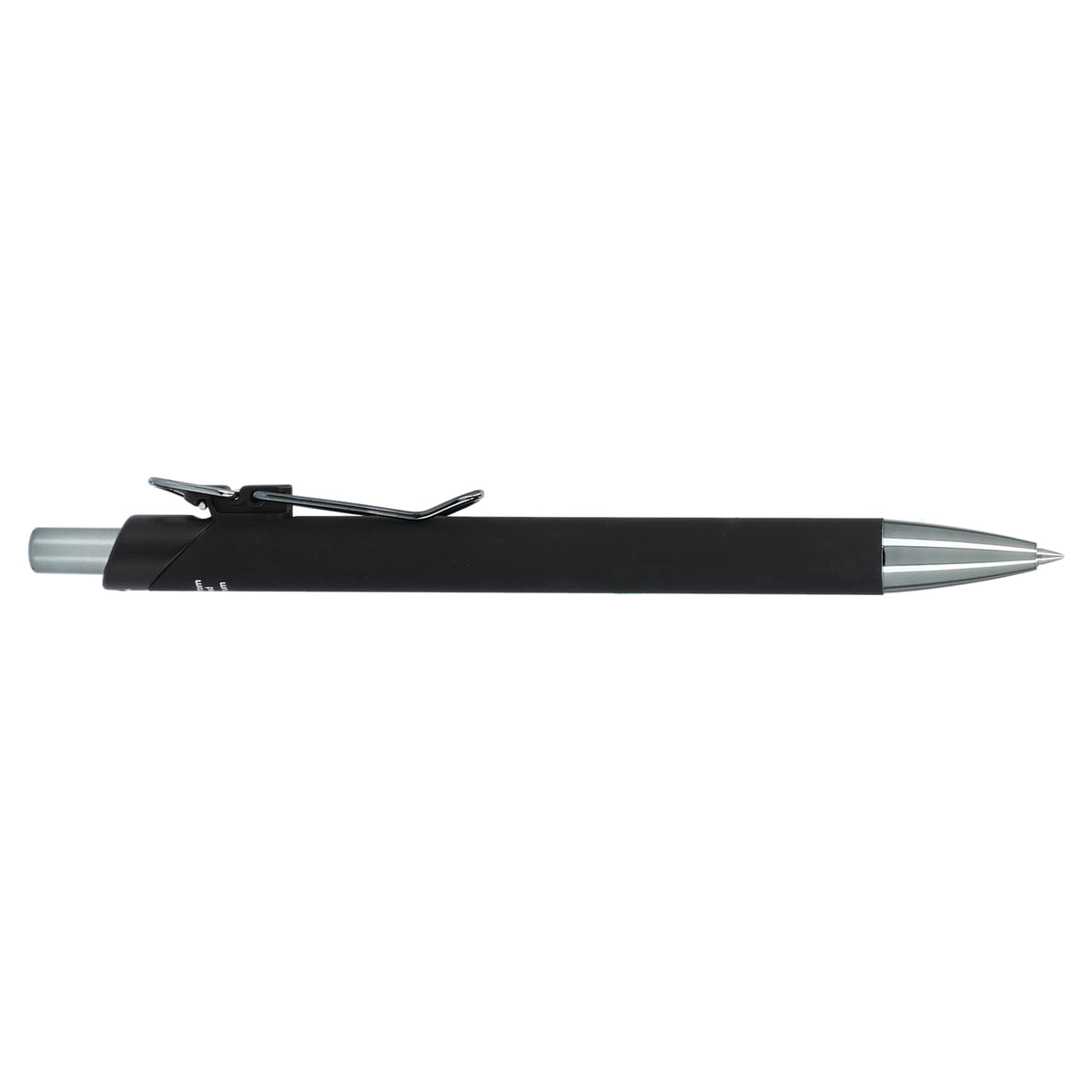 Metallic Gel Pen in Recycled Aluminum Laser Engraving - Black - Right Side 2