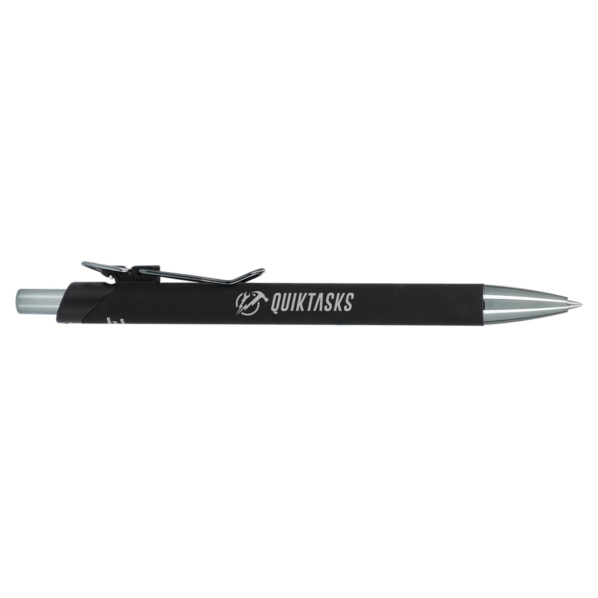 Metallic Gel Pen in Recycled Aluminum Laser Engraving - Black - Right Side