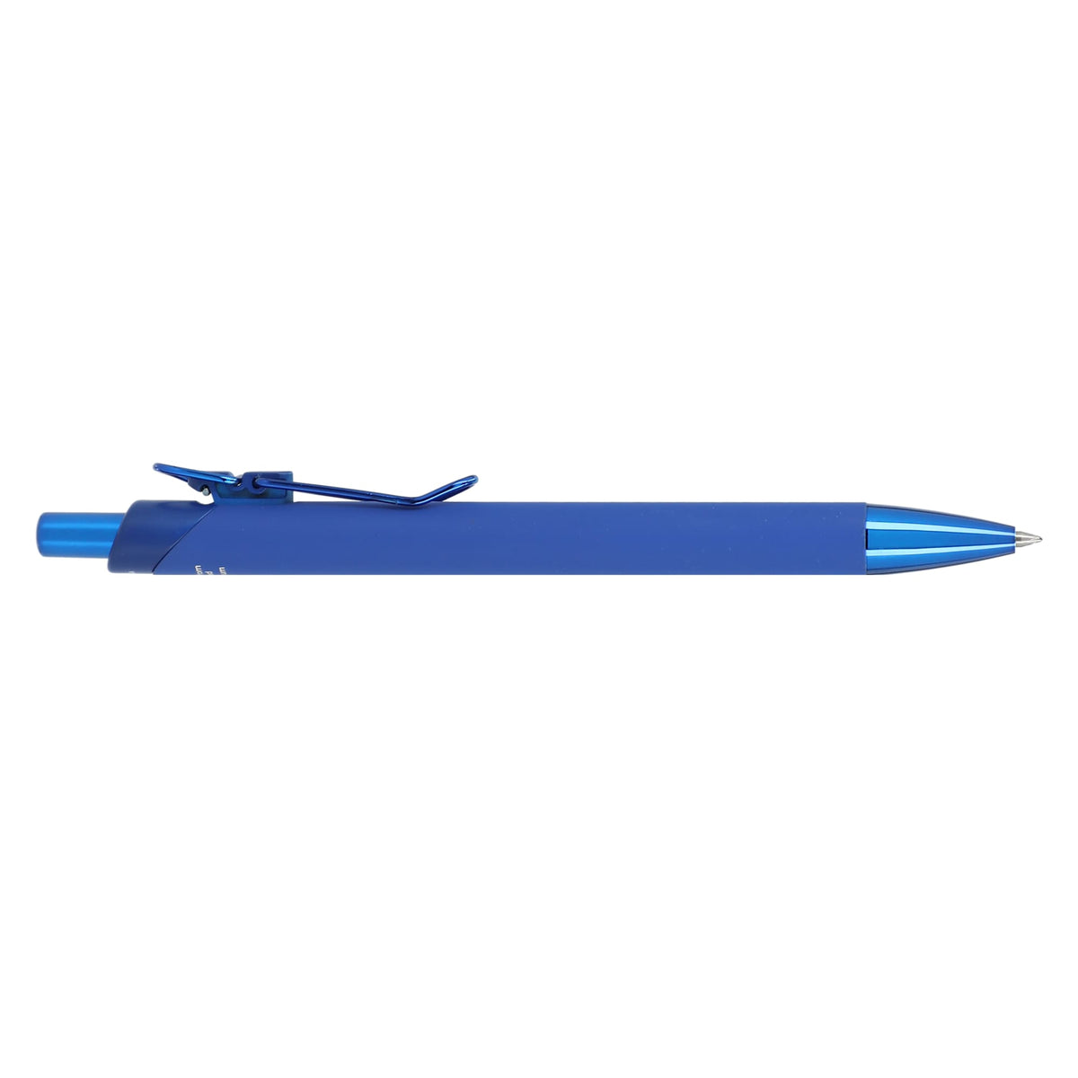 Metallic Gel Pen in Recycled Aluminum Laser Engraving - Blue - Right Side 2