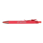 Metallic Gel Pen in Recycled Aluminum Laser Engraving - Red - Left Side