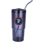 Mia Recycled Acrylic Tumbler with Swivel Lid, 24 oz - Future Dusk - Front