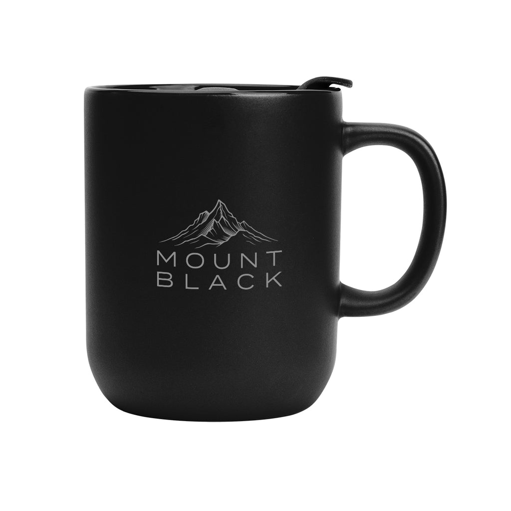 Michigan Ceramic Mug, 14 oz Laser Engraving - Black - Laser Engraving