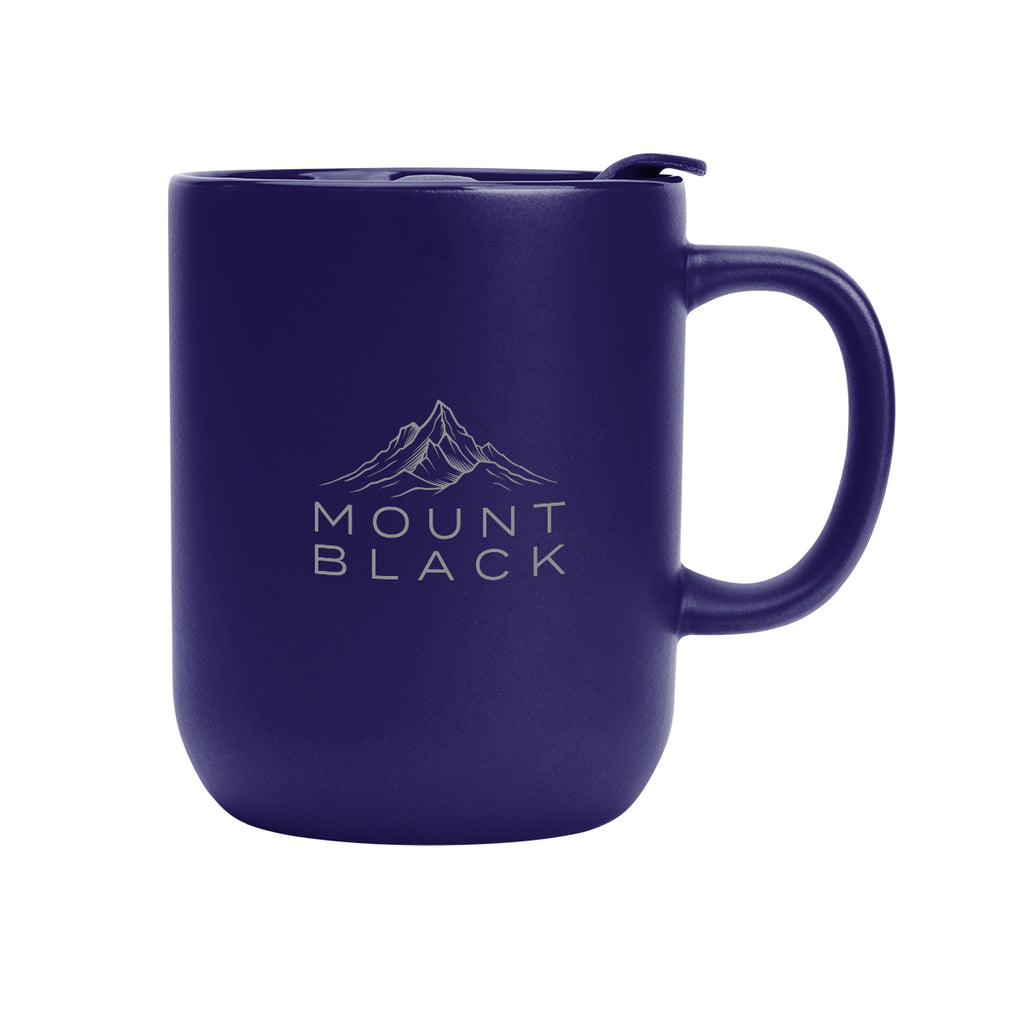 Michigan Ceramic Mug, 14 oz Laser Engraving - Cobalt Blue - Laser Engraving