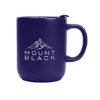 Michigan Ceramic Mug, 14 oz Laser Engraving - Cobalt Blue - Silk Screen