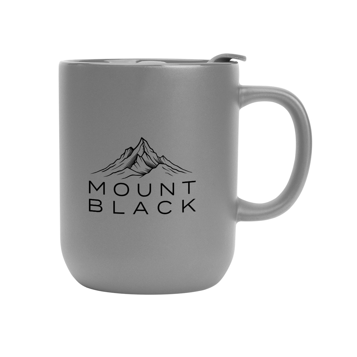 Michigan Ceramic Mug, 14 oz Laser Engraving - Gray - Silk Screen