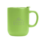 Michigan Ceramic Mug, 14 oz Laser Engraving - Lime Green - Laser Engraving