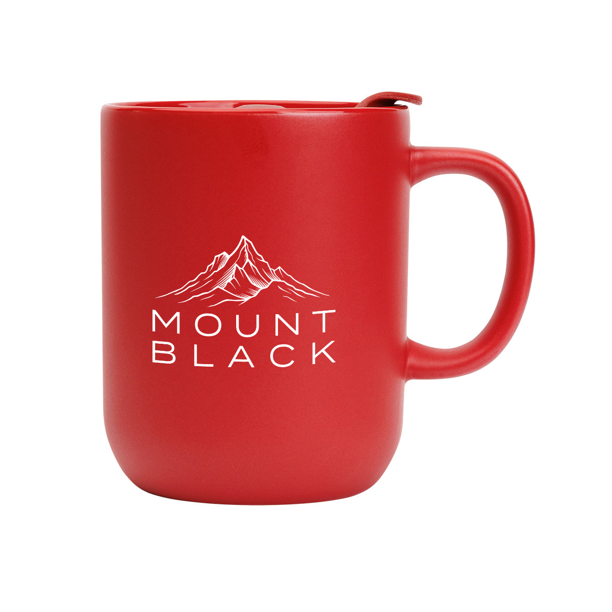 Michigan Ceramic Mug, 14 oz Laser Engraving - Red - Silk Screen