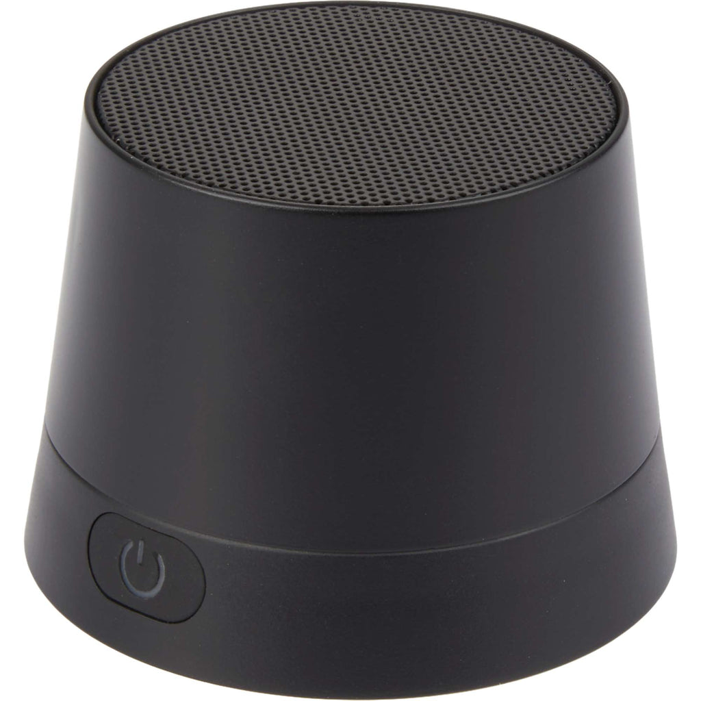 Micro Mag Magnetic Speaker and Phone Stand Full Color - Black - Left Angle
