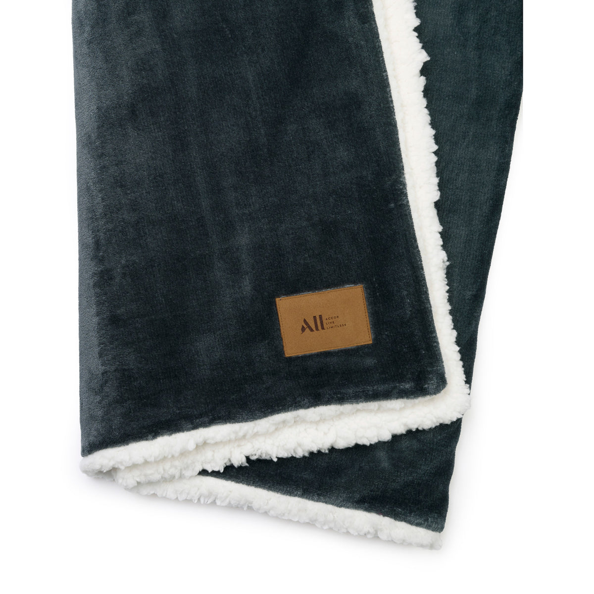 Micro Mink and Sherpa Blanket, 60 x 50 Inches Laser Engraving - Charcoal - View 2