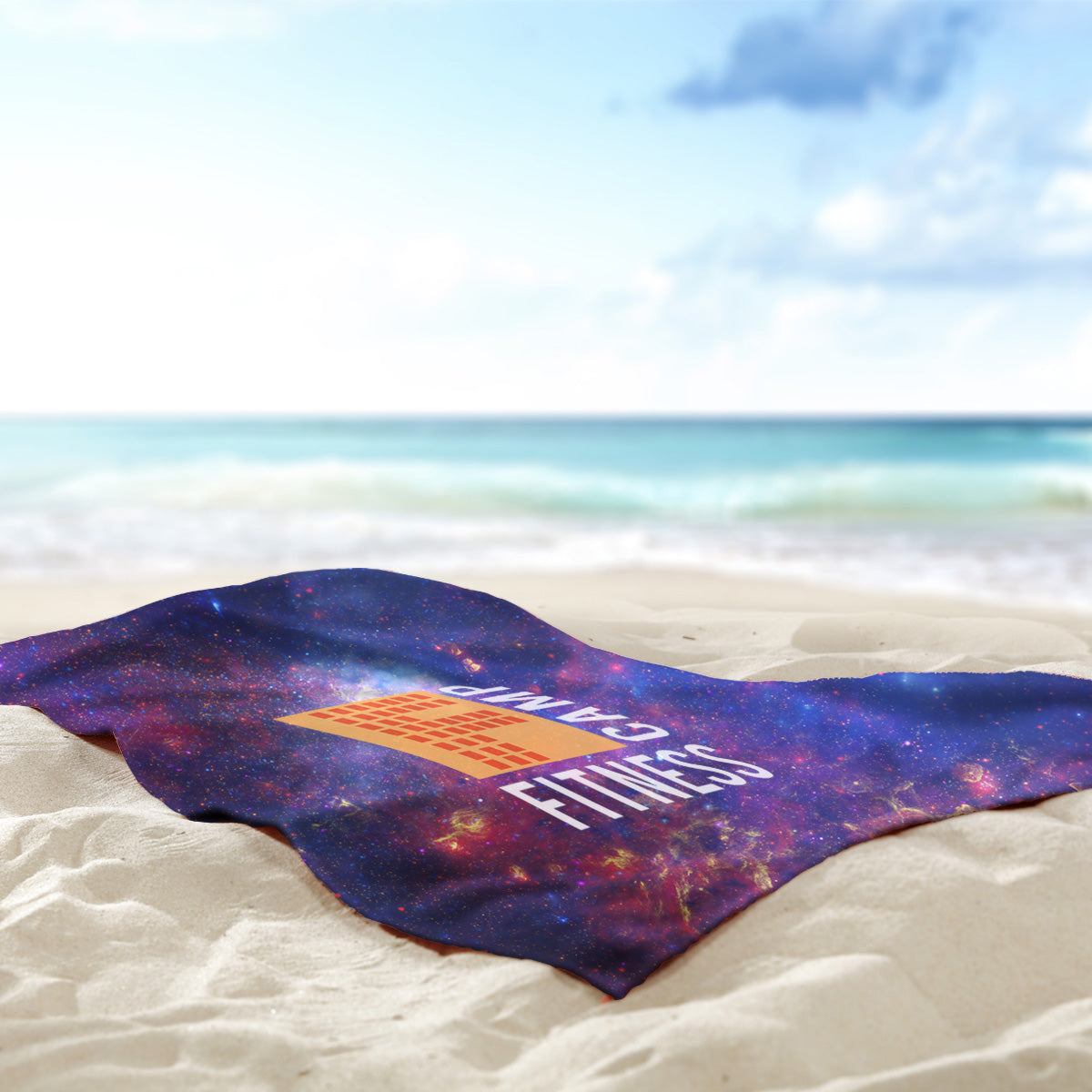 Microfiber Beach Towel, Printed Both Sides - Dual-Sided Microfiber Beach Towel