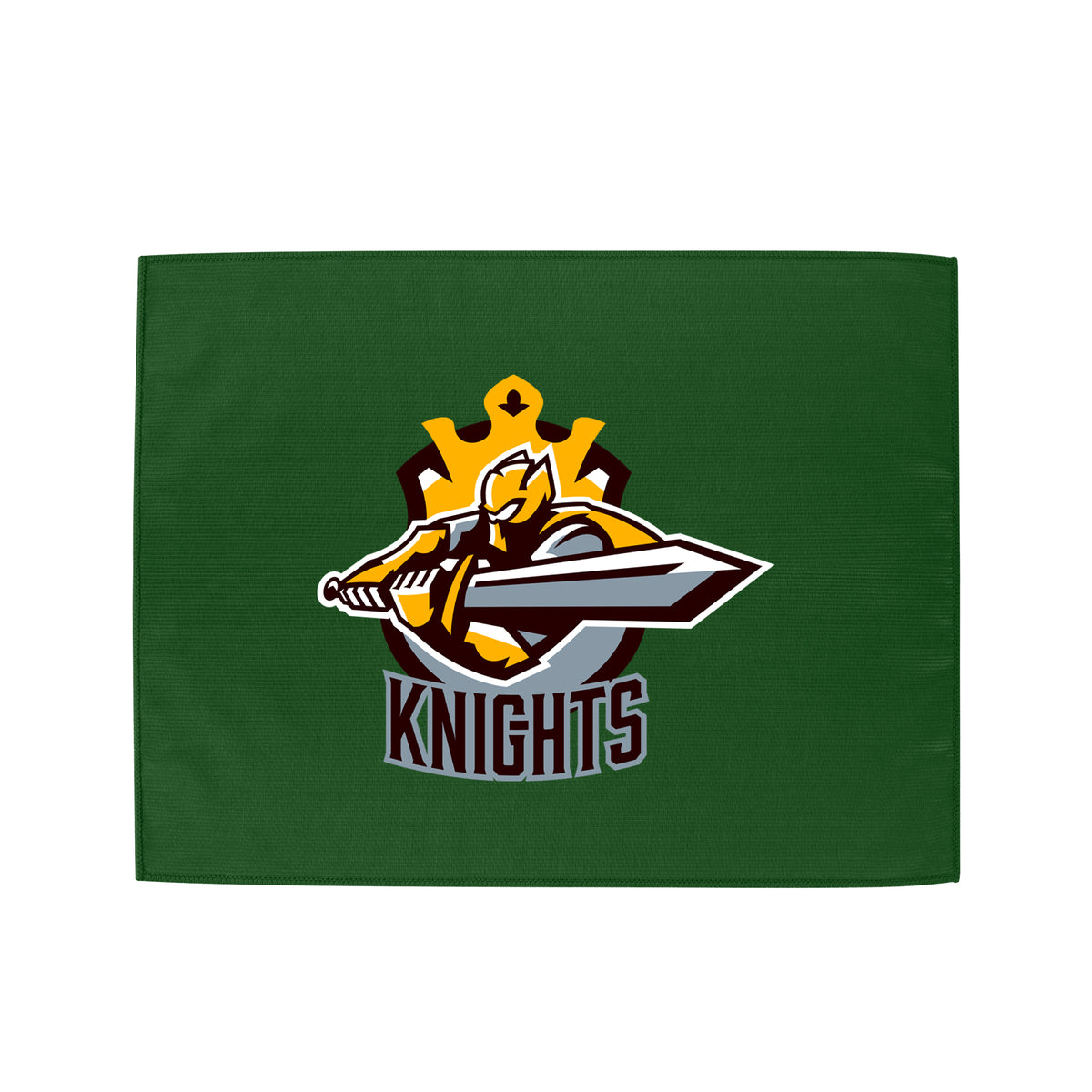 Microfiber Rally Towel, 15 x 18 Inches - Hunter Green - Silk Screen