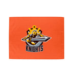 Microfiber Rally Towel, 15 x 18 Inches - Orange - Silk Screen