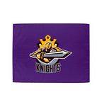 Microfiber Rally Towel, 15 x 18 Inches - Purple - Silk Screen