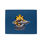 Microfiber Rally Towel, 15 x 18 Inches - Royal Blue - Silk Screen