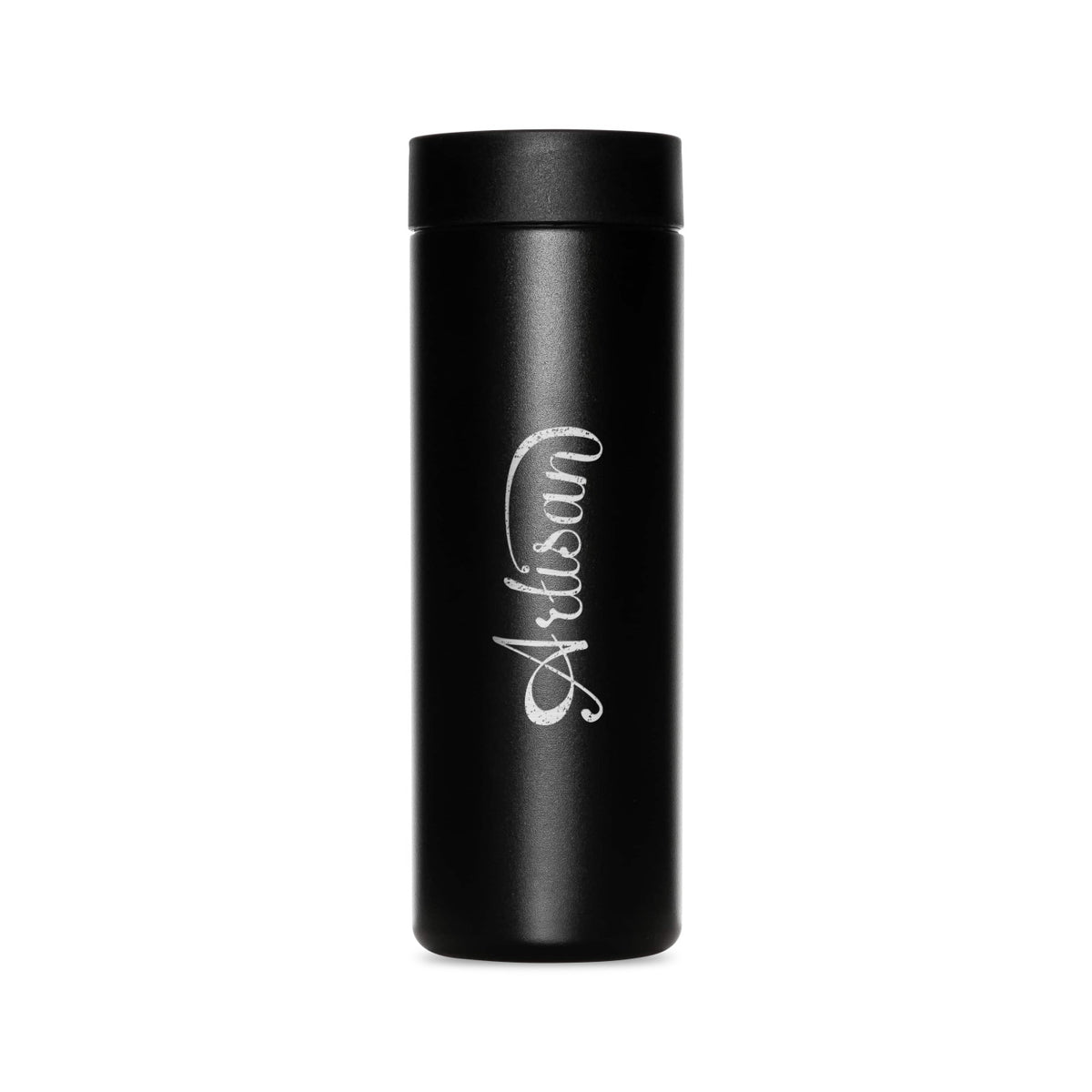 MiiR 360 Traveler Tumbler with Leakproof Lid, 16 oz Laser Engraving - Black Powder - View 1