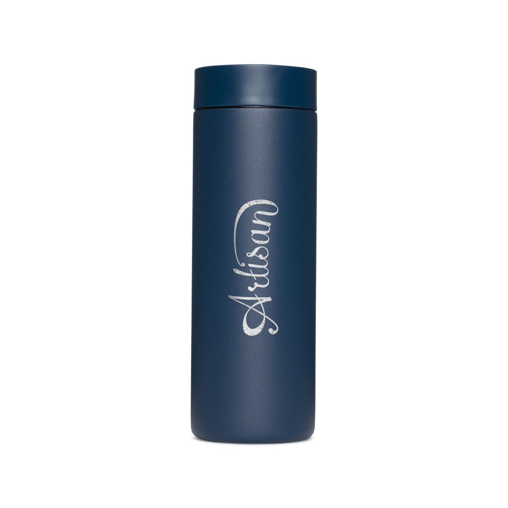 MiiR 360 Traveler Tumbler with Leakproof Lid, 16 oz Laser Engraving - Tidal Blue - View 1