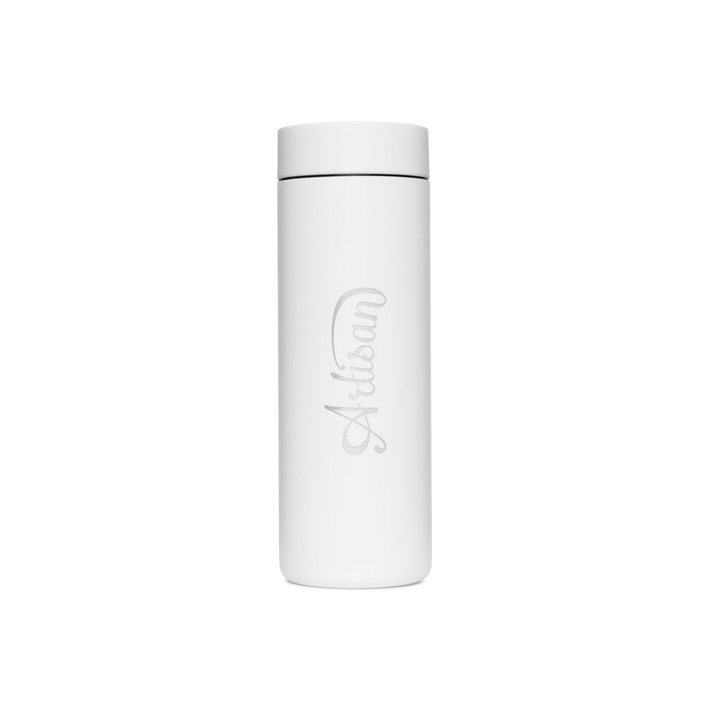 MiiR 360 Traveler Tumbler with Leakproof Lid, 16 oz Laser Engraving - White Powder - View 1
