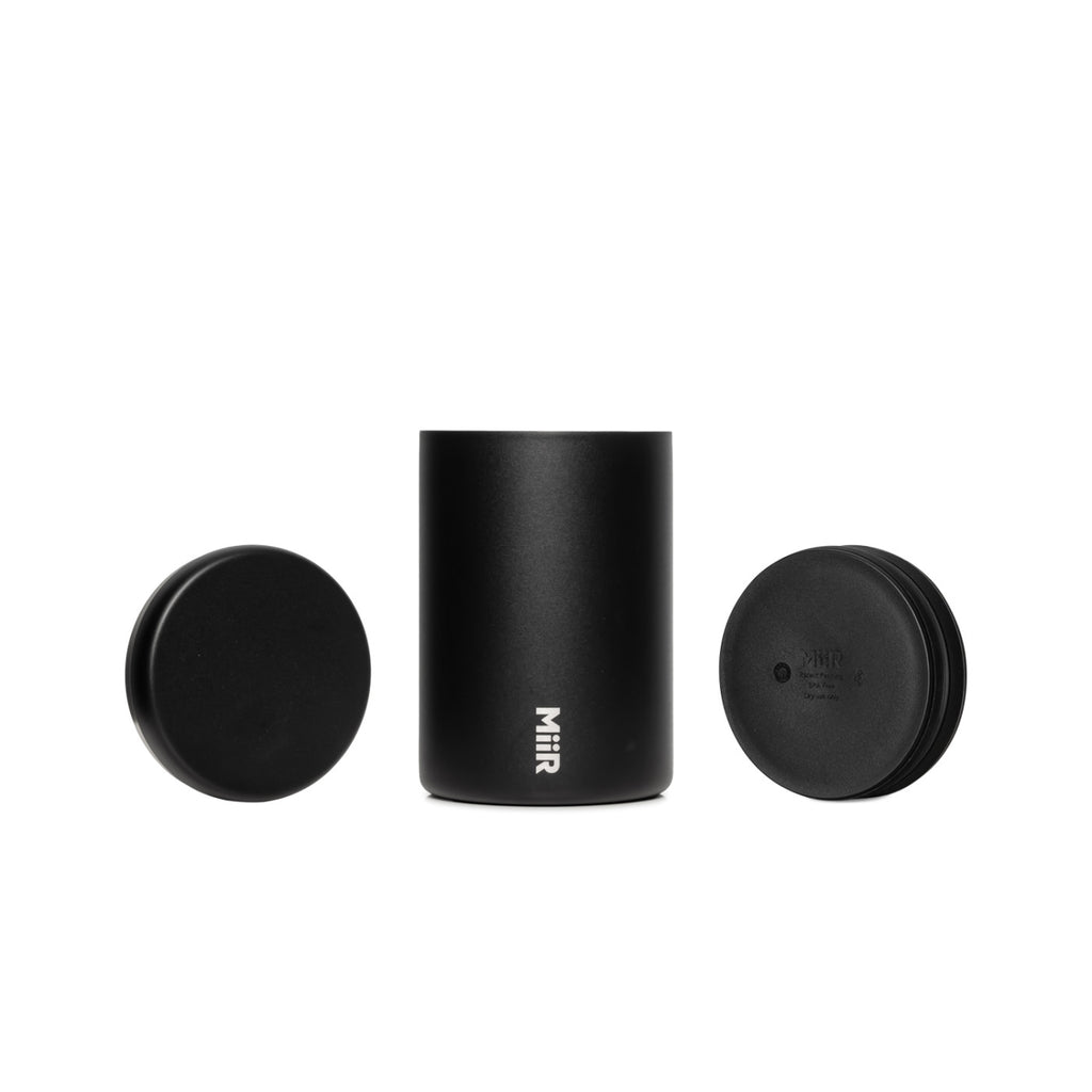 MiiR Air Lock Coffee Canister in Recycled Steel Full Color - Black Powder - View 4