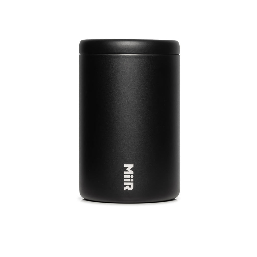 MiiR Air Lock Coffee Canister in Recycled Steel Laser Engraving - Black Powder - View 2