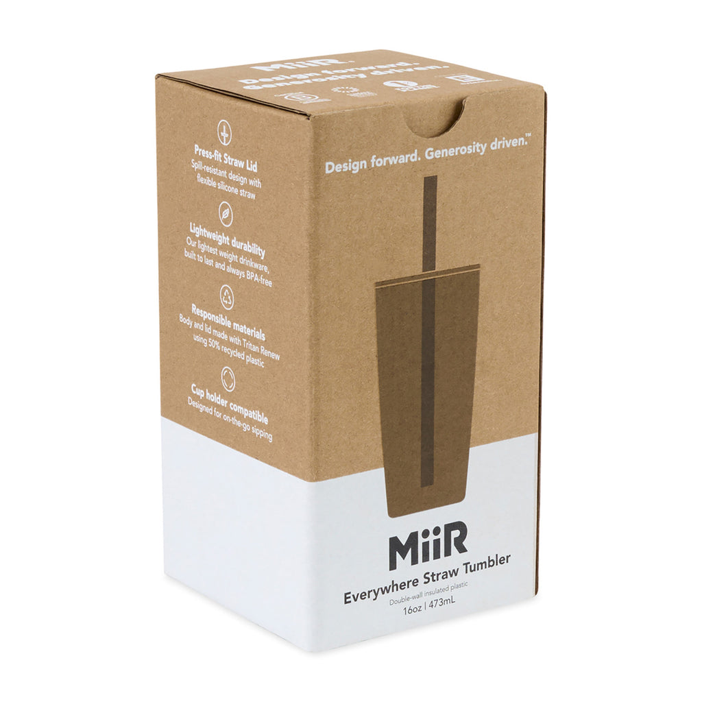 MiiR Everywhere Recycled Straw Tumbler, 16 oz - Tidal Blue - View 4