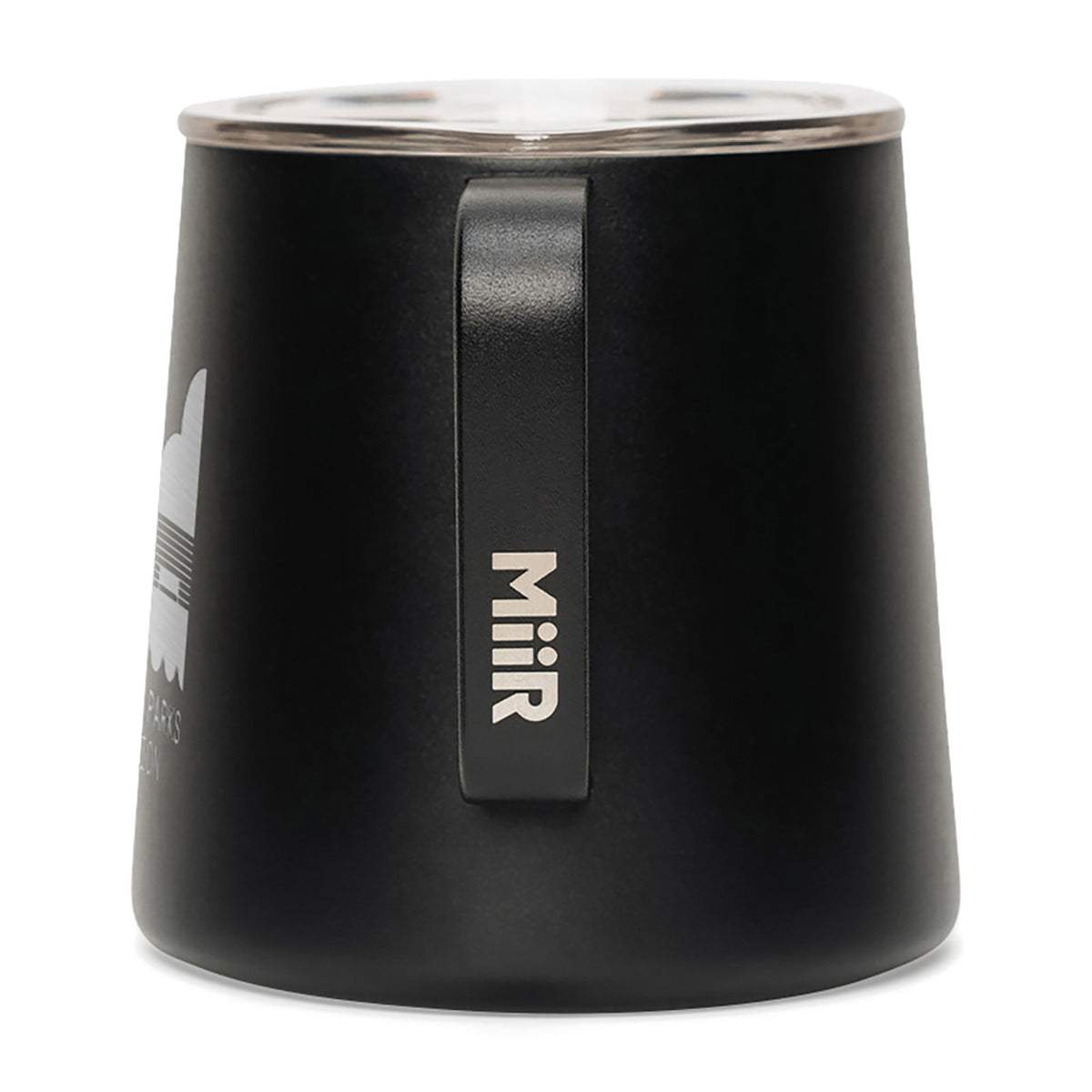 MiiR Grounded Camp Cup with Slide Lid, 12 oz Laser Engraving - Black Powder - View 3