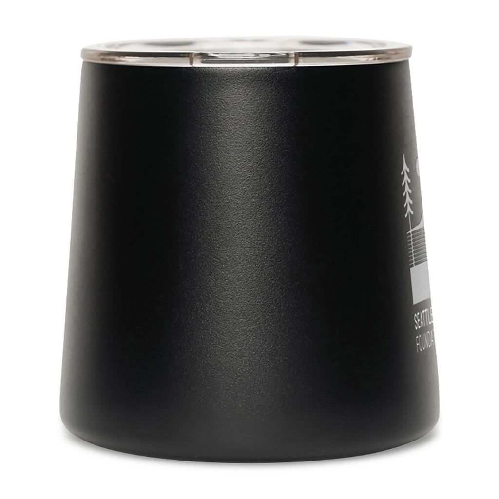 MiiR Grounded Camp Cup with Slide Lid, 12 oz Laser Engraving - Black Powder - View 4