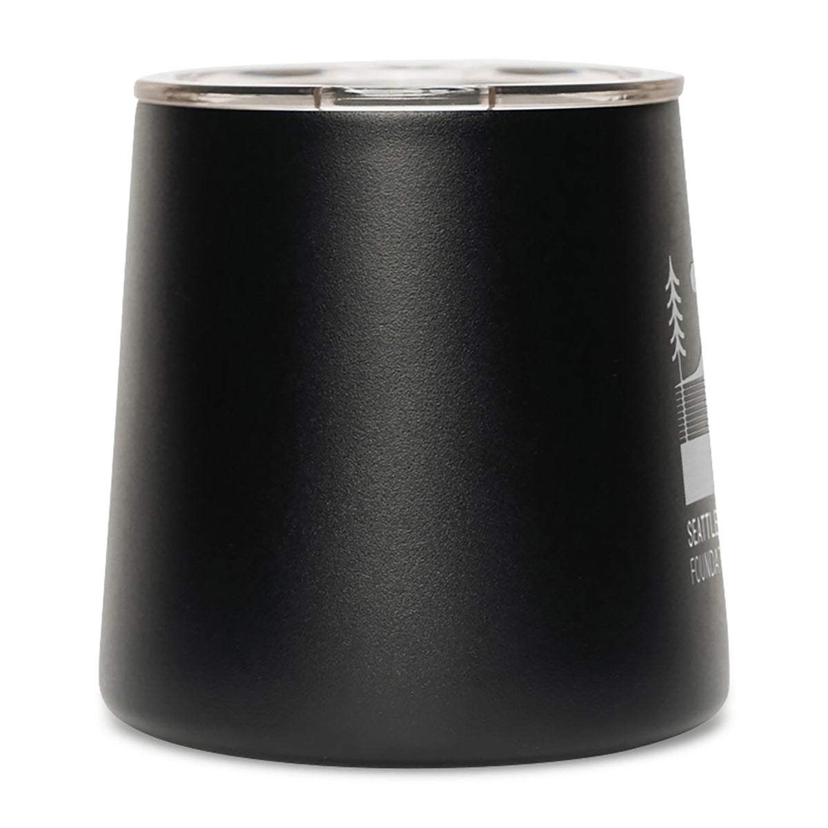 MiiR Grounded Camp Cup with Slide Lid, 12 oz Laser Engraving - Black Powder - View 4