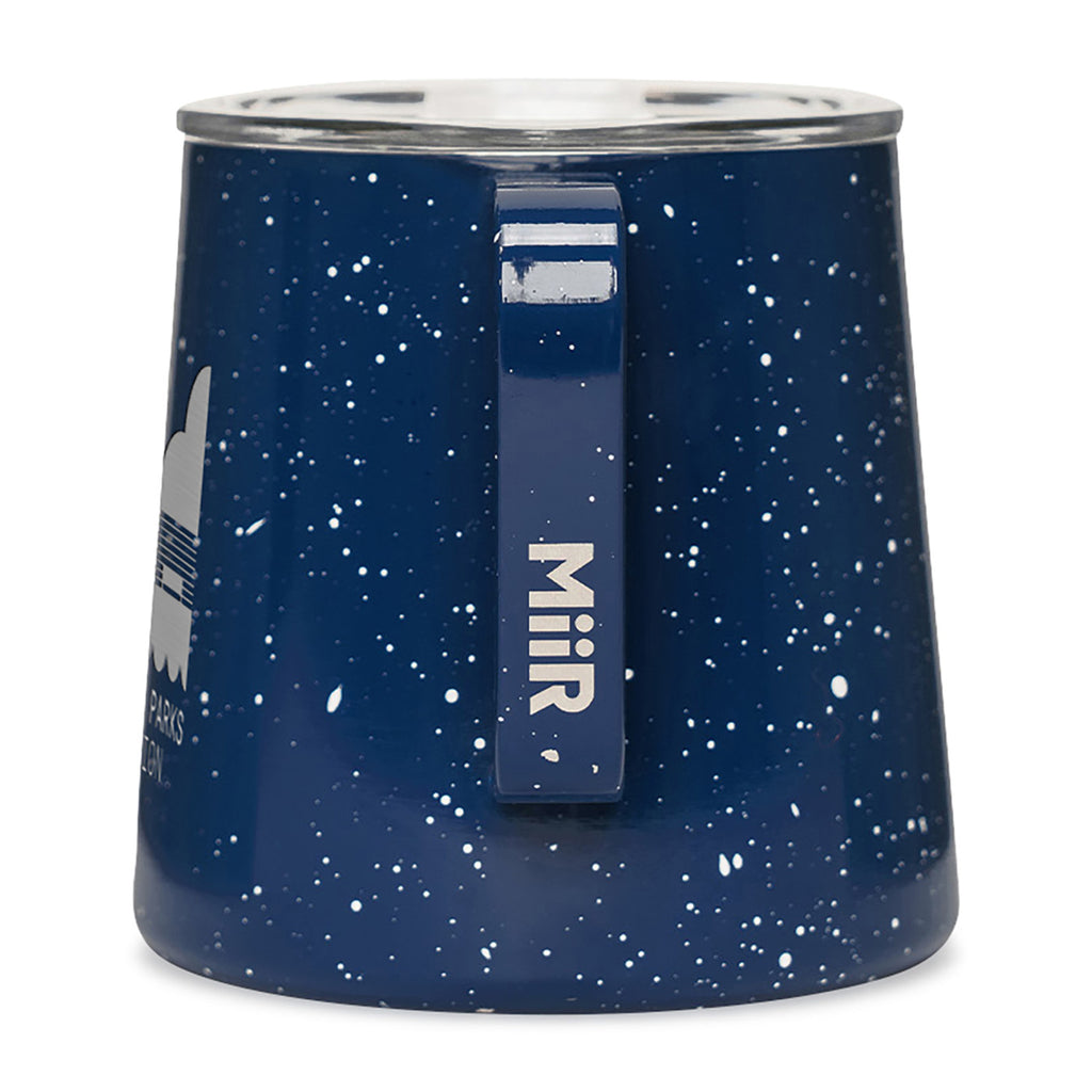 MiiR Grounded Camp Cup with Slide Lid, 12 oz Laser Engraving - Blue Speckle Gloss - View 2