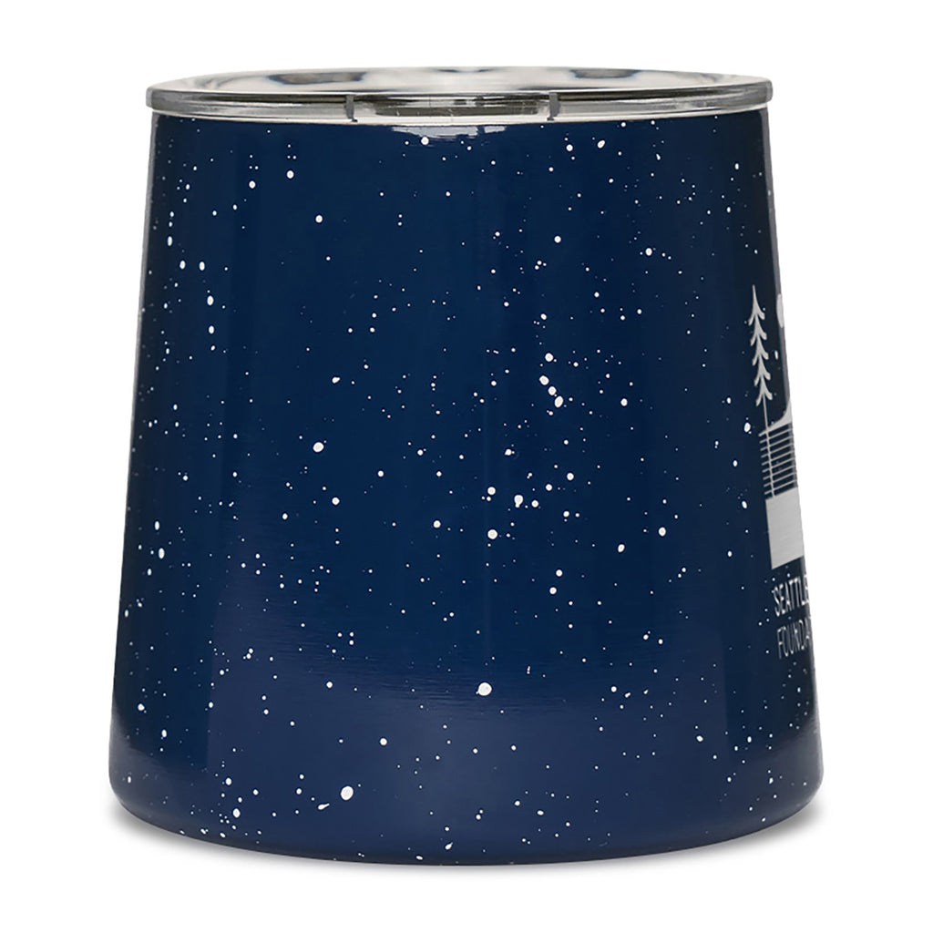 MiiR Grounded Camp Cup with Slide Lid, 12 oz Laser Engraving - Blue Speckle Gloss - View 5