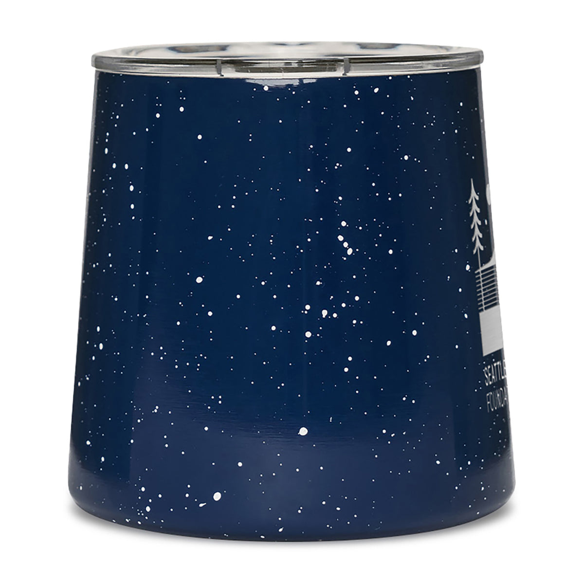 MiiR Grounded Camp Cup with Slide Lid, 12 oz Laser Engraving - Blue Speckle Gloss - View 5