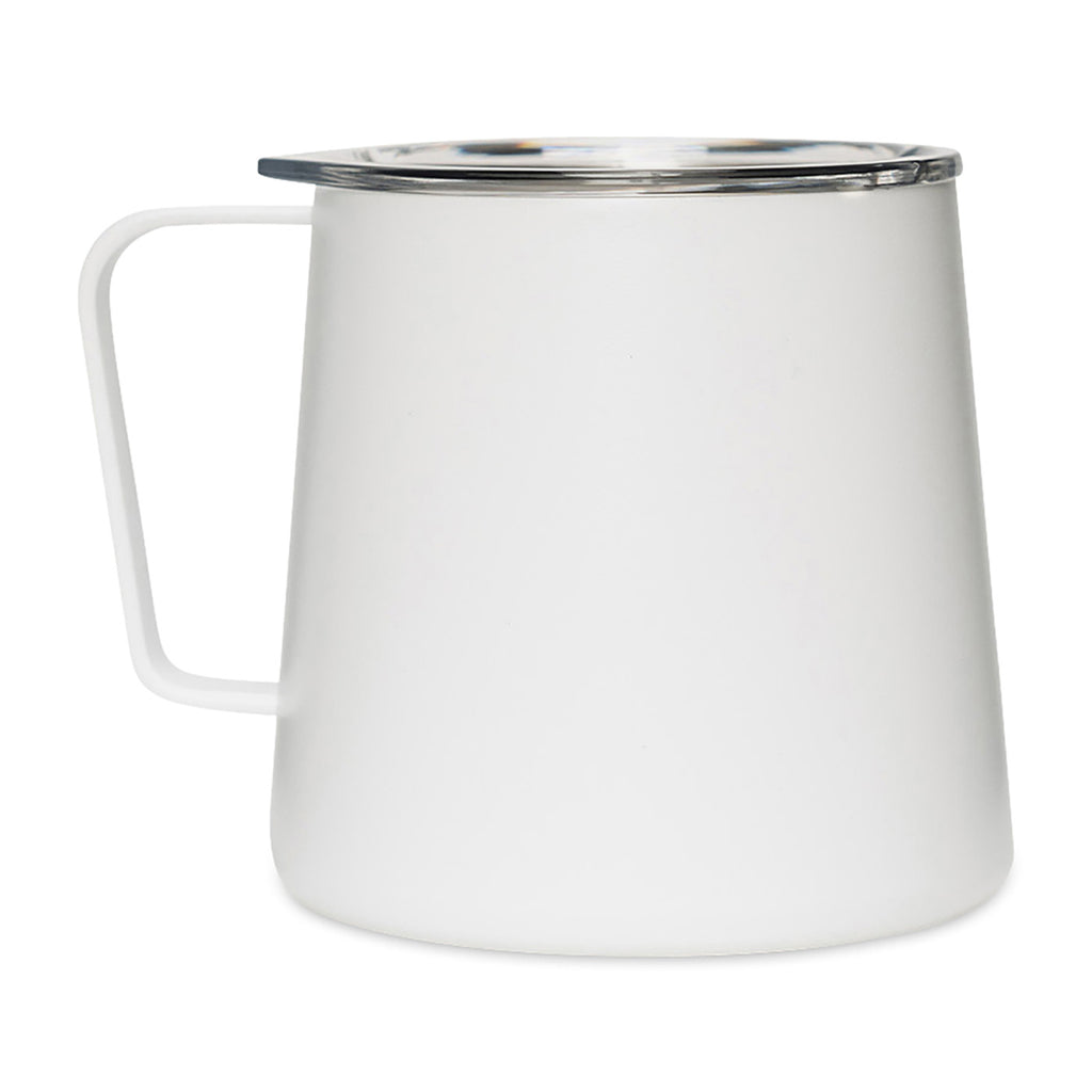 MiiR Grounded Camp Cup with Slide Lid, 12 oz Laser Engraving - White Powder - View 2