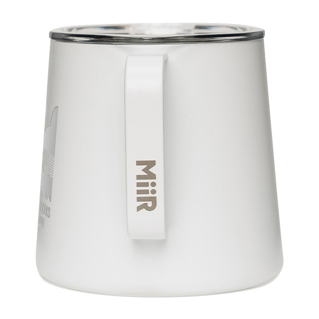 MiiR Grounded Camp Cup with Slide Lid, 12 oz Laser Engraving - White Powder - View 3