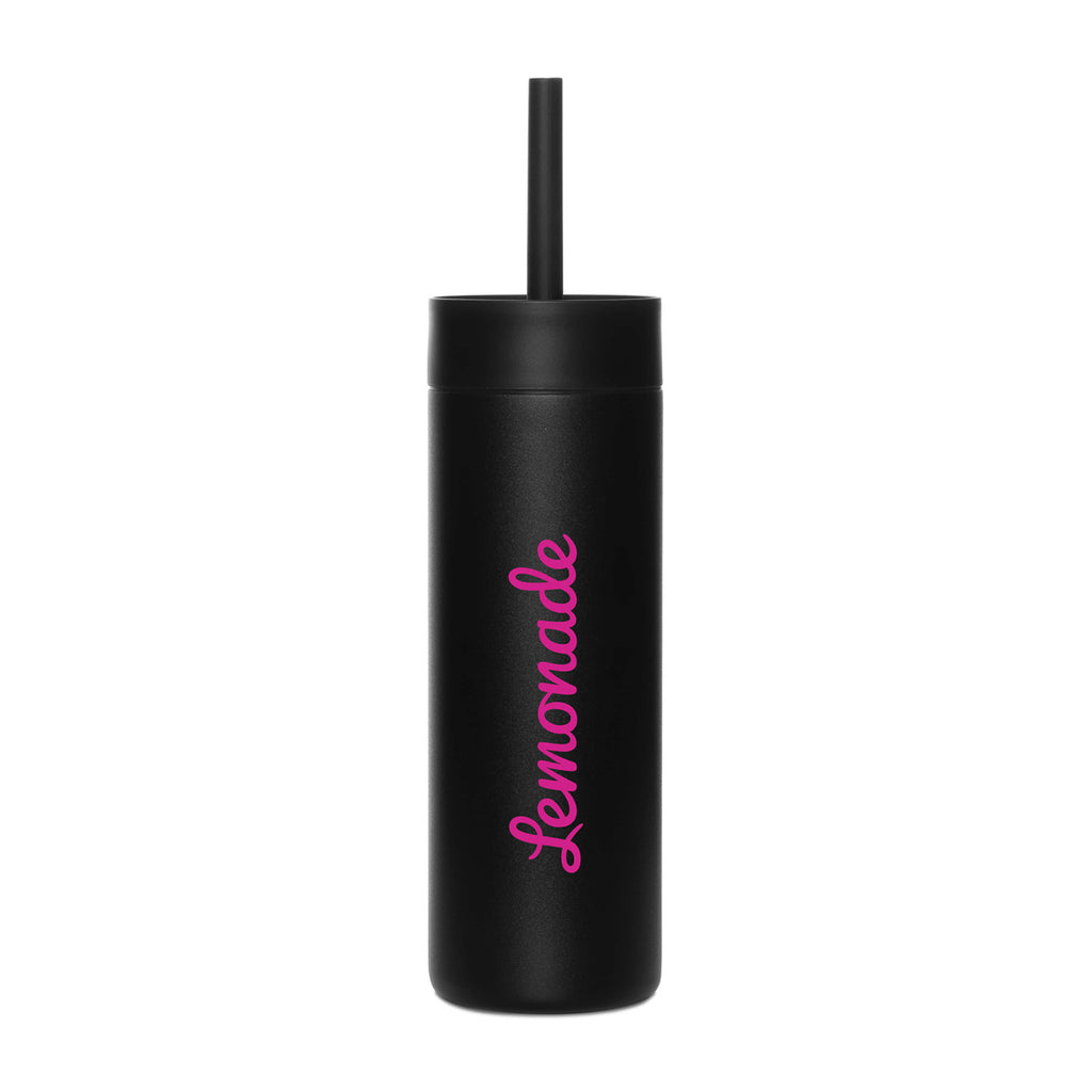 MiiR Sipper Insulated Straw Bottle, 16 oz Full Color - Black Powder - View 1