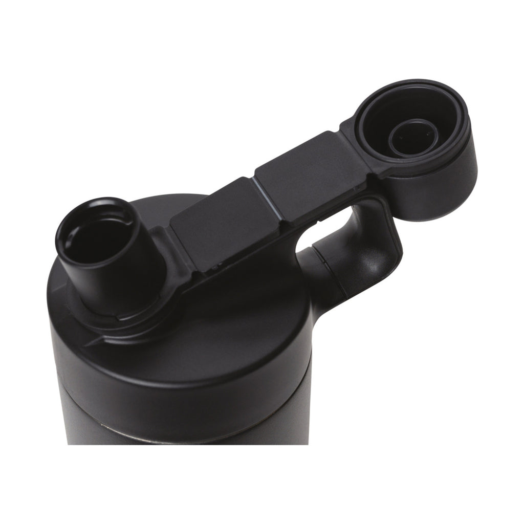 MiiR Wide Mouth Bottle with Hatchback Chug Lid, 20 oz Full Color - Black Powder - View 4