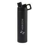 MiiR Wide Mouth Bottle with Hatchback Chug Lid, 20 oz Laser Engraving - Black Powder - View 1