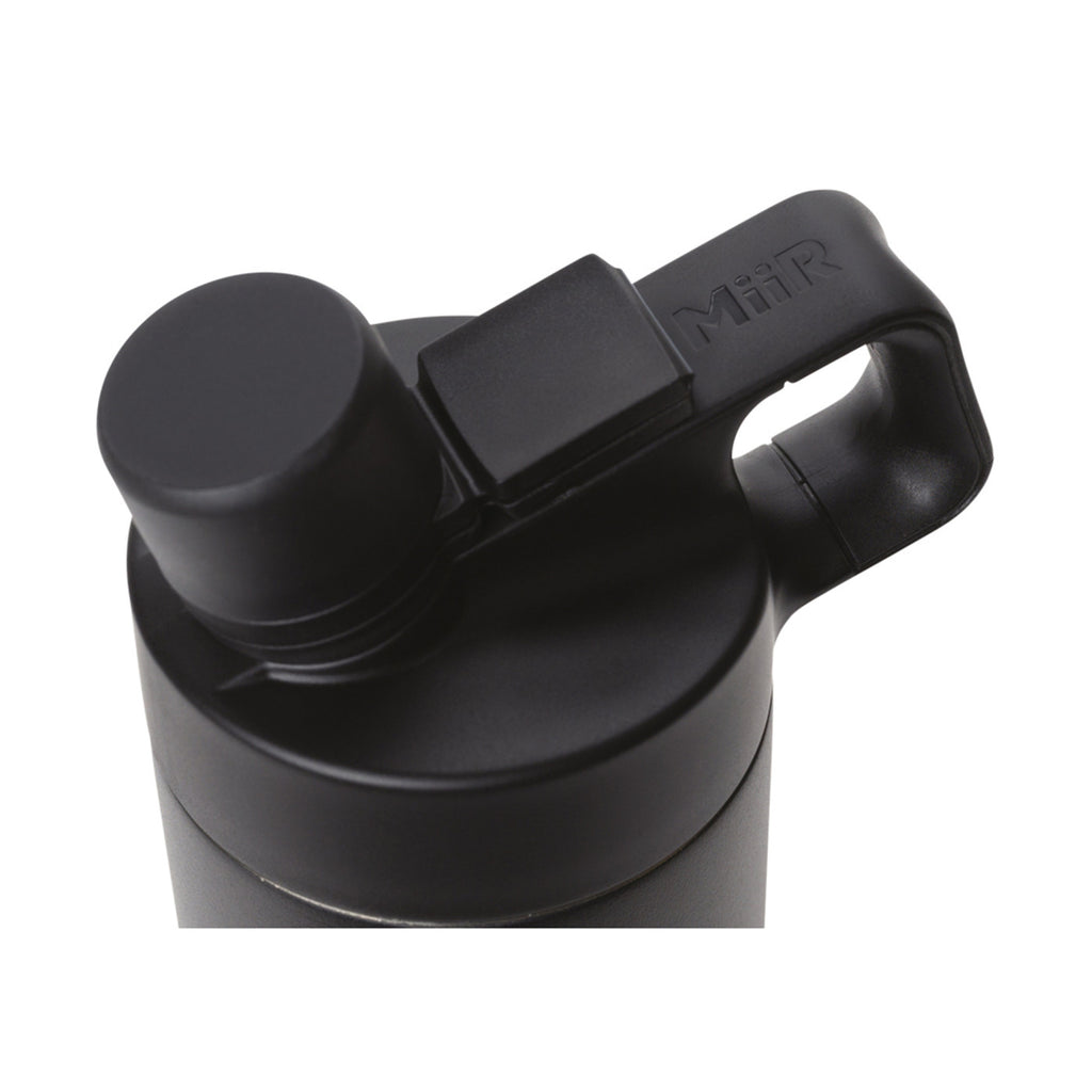 MiiR Wide Mouth Bottle with Hatchback Chug Lid, 20 oz Laser Engraving - Black Powder - View 3