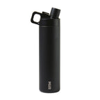 MiiR Wide Mouth Bottle with Hatchback Chug Lid, 20 oz Laser Engraving - Black Powder - View 5