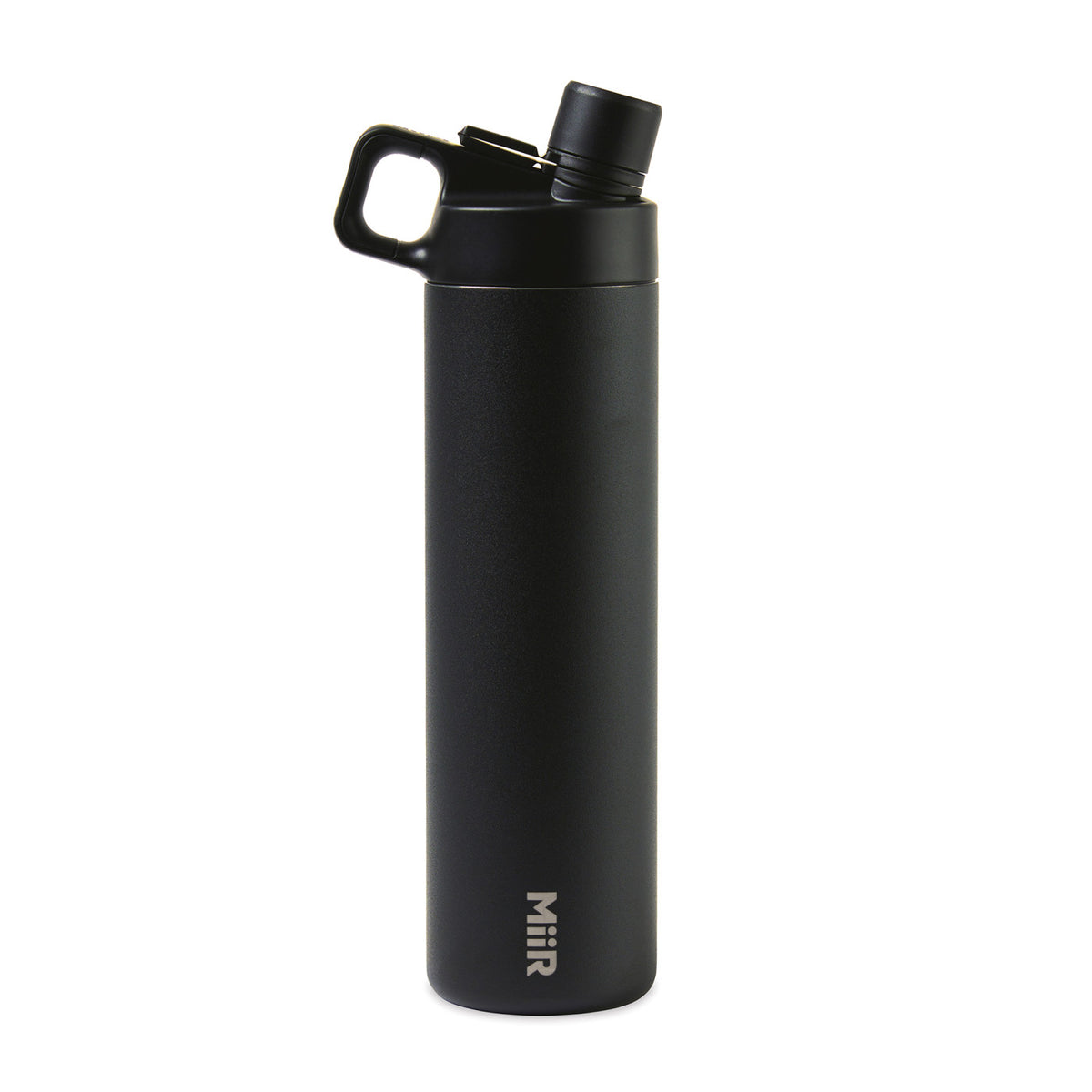 MiiR Wide Mouth Bottle with Hatchback Chug Lid, 20 oz Laser Engraving - Black Powder - View 5