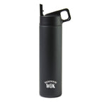 MiiR Wide Mouth Bottle with Leakproof Straw Lid, 20 oz Full Color - Black Powder - View 1