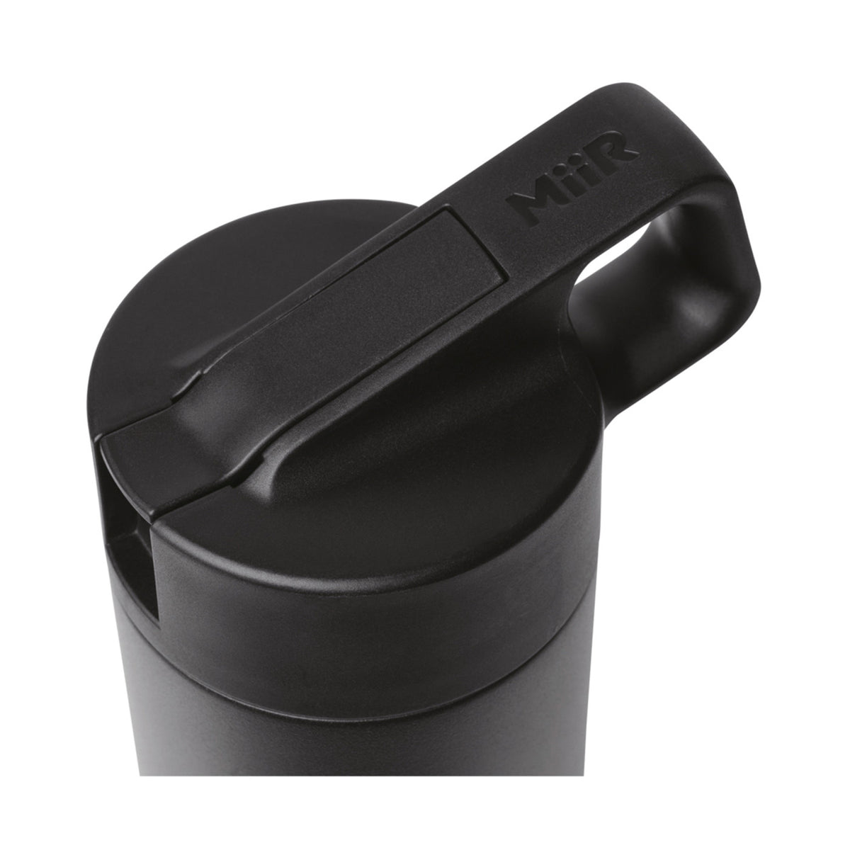 MiiR Wide Mouth Bottle with Leakproof Straw Lid, 20 oz Full Color - Black Powder - View 3