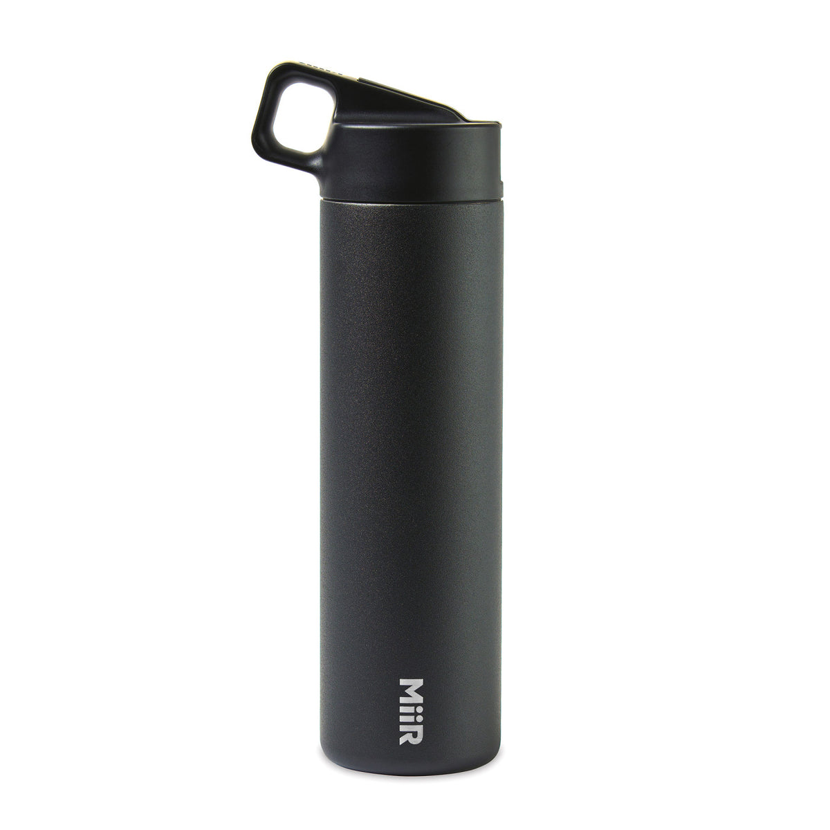 MiiR Wide Mouth Bottle with Leakproof Straw Lid, 20 oz Full Color - Black Powder - View 4
