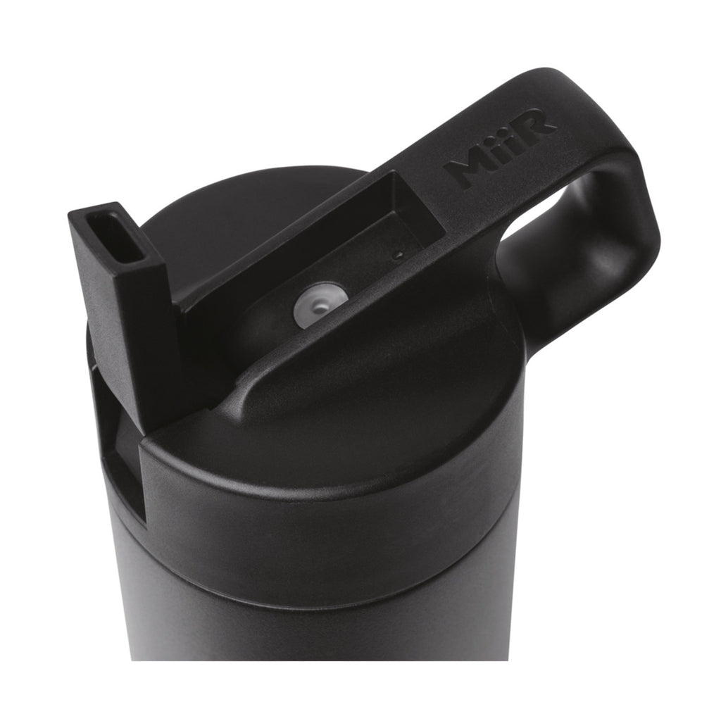 MiiR Wide Mouth Bottle with Leakproof Straw Lid, 20 oz Full Color - Black Powder - View 5