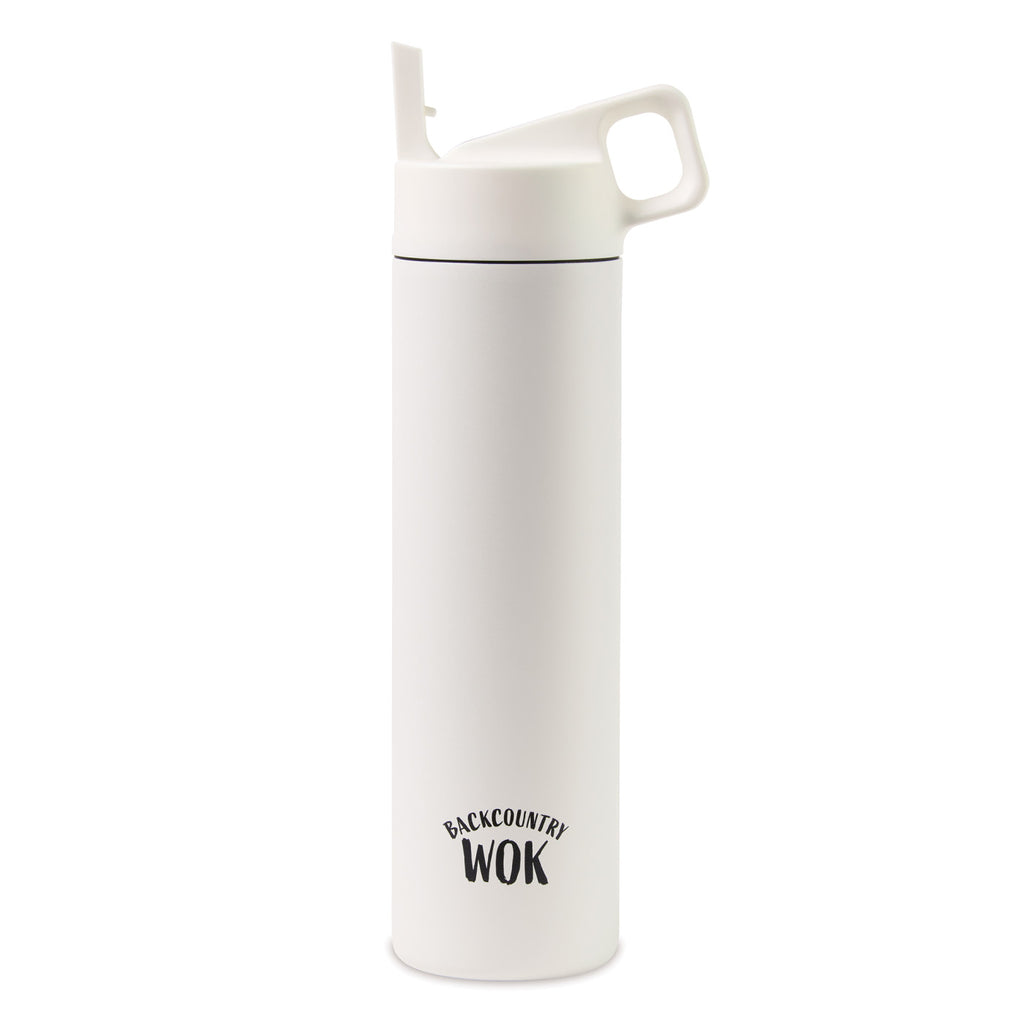 MiiR Wide Mouth Bottle with Leakproof Straw Lid, 20 oz Full Color - White Powder - View 1