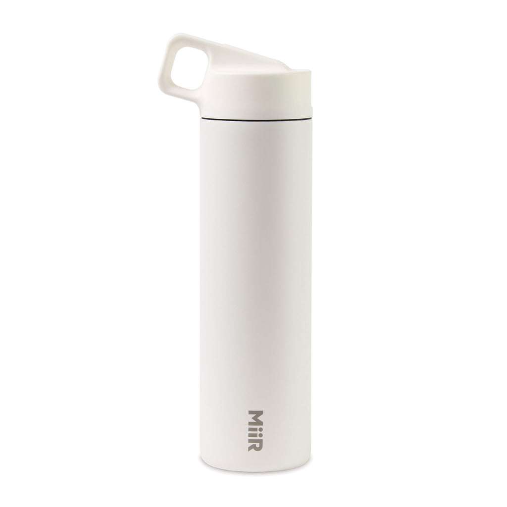 MiiR Wide Mouth Bottle with Leakproof Straw Lid, 20 oz Full Color - White Powder - View 5